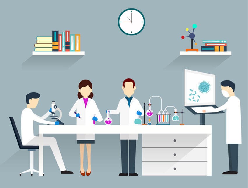 Researchers are working together.